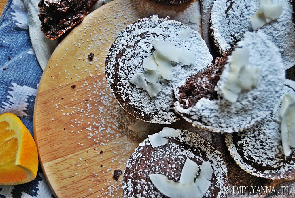 muffiny czekoladowe bez jajek